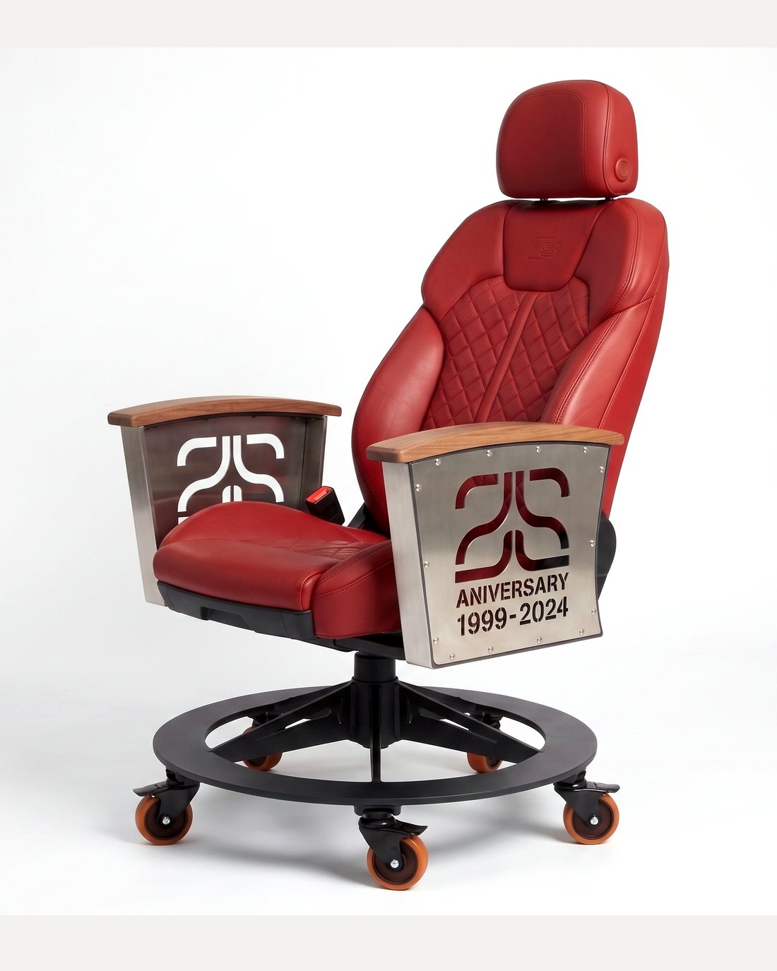 Audi Quattro car-seat office chair by AutoStuhl — The Quattro Diamond Edition, view 3