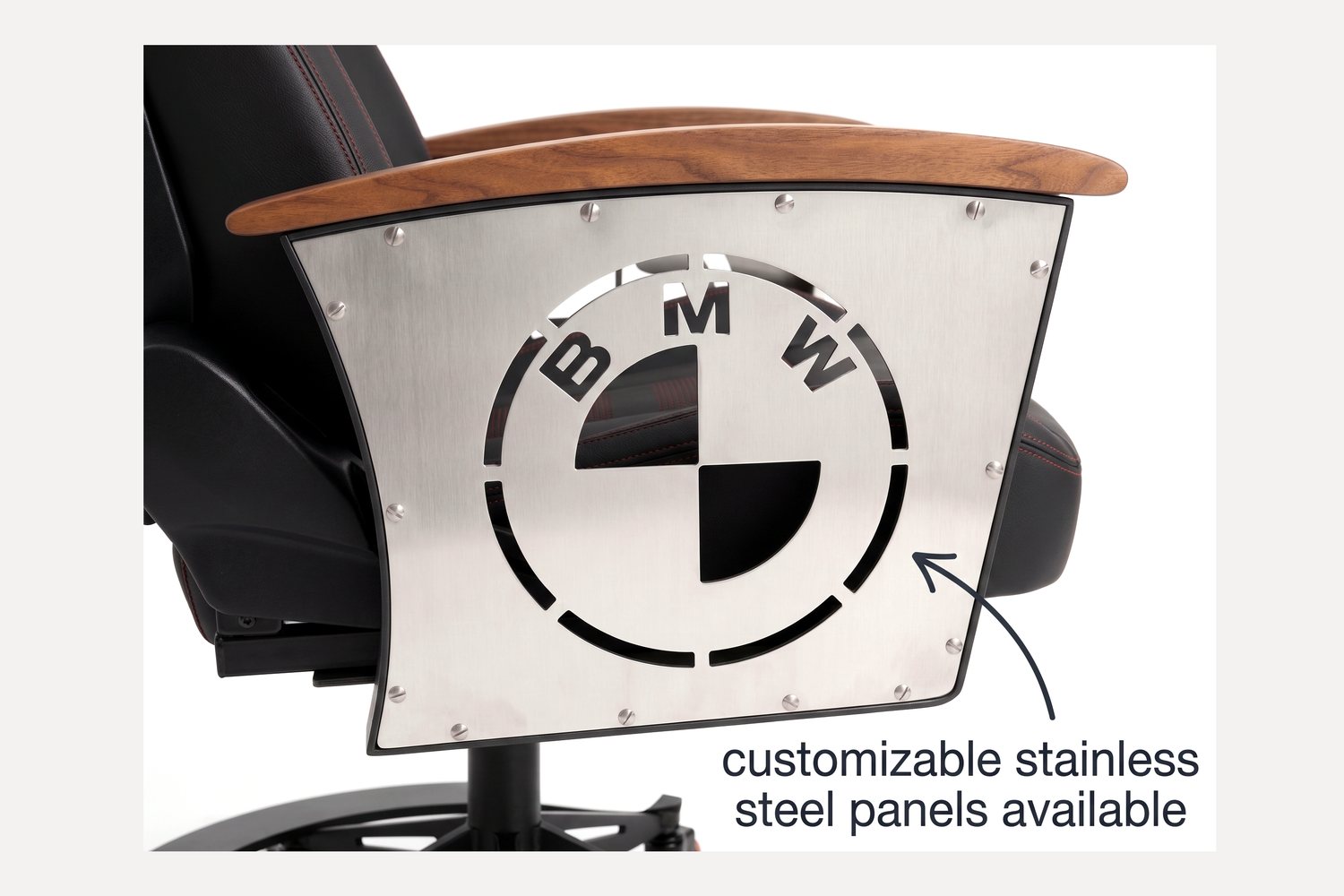 Laser-cut stainless steel Signature Panel for the AutoStuhl BMW M2 — The Competition Edition