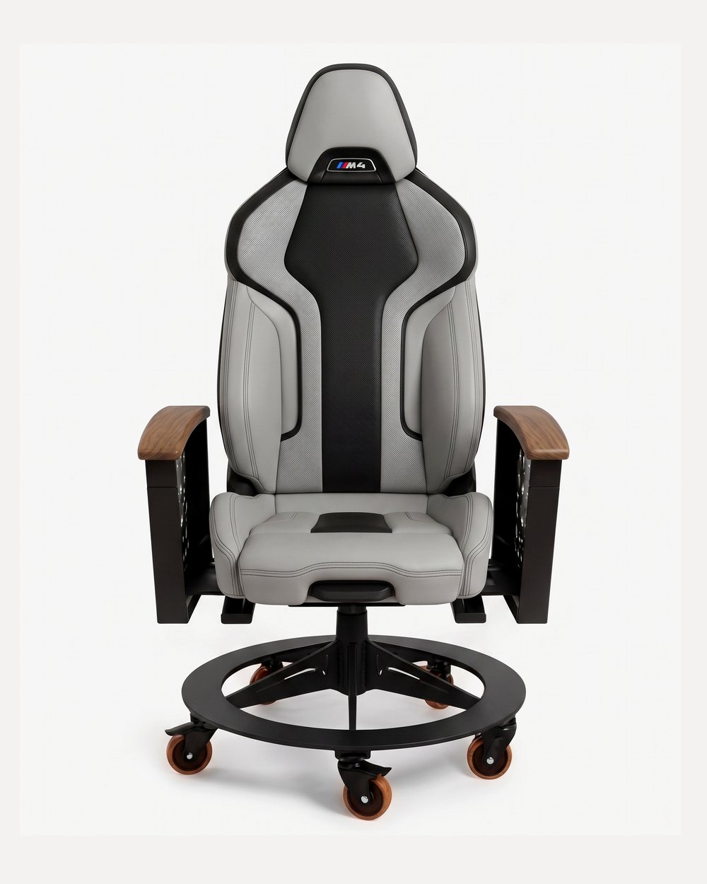 BMW M4 car-seat office chair by AutoStuhl — The München Silverstone Edition
