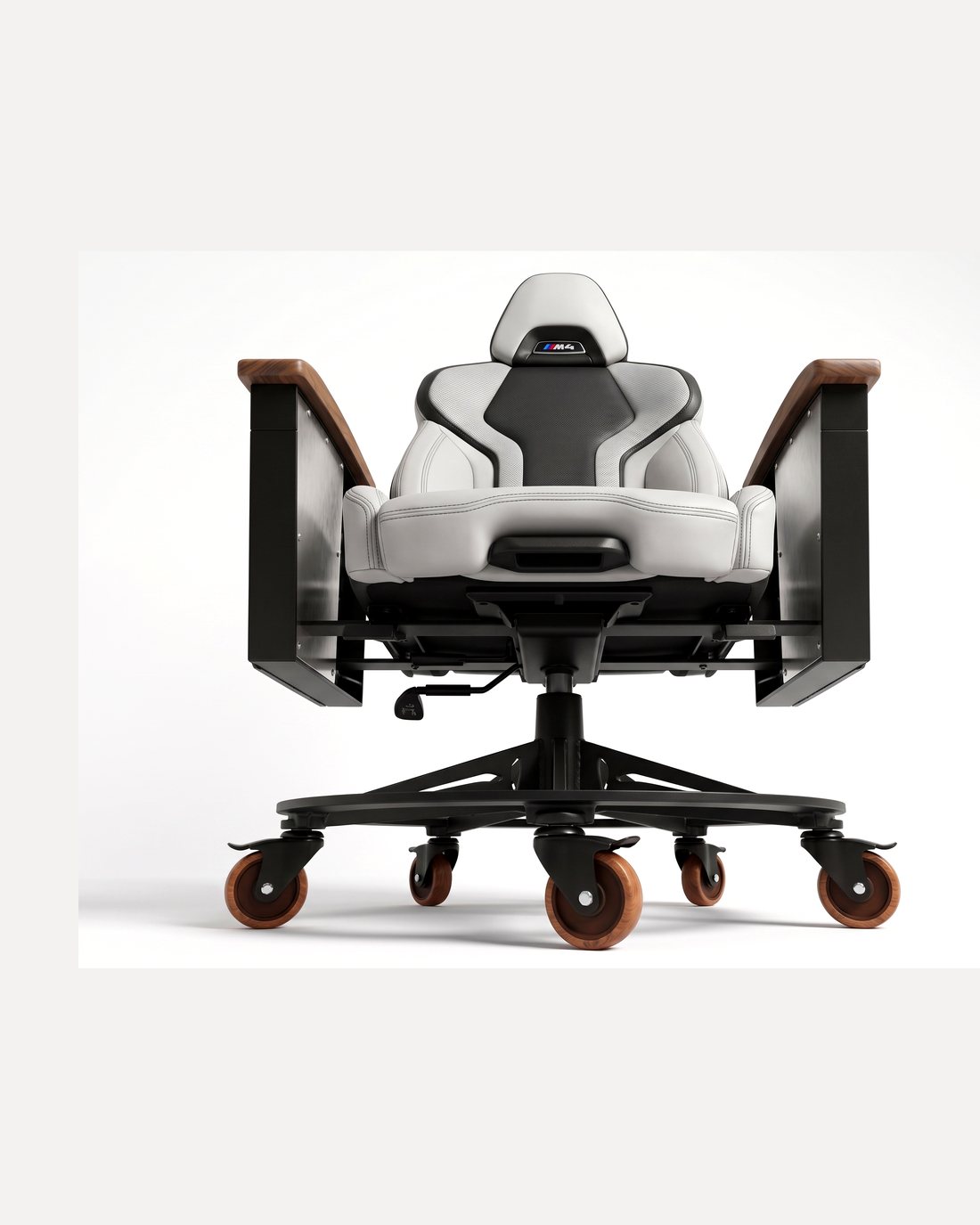 BMW M4 car-seat office chair by AutoStuhl — The München Silverstone Edition, view 1