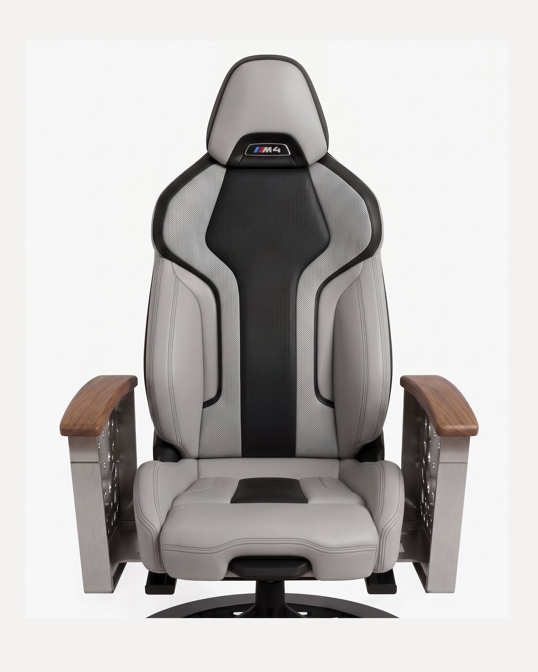 BMW M4 car-seat office chair by AutoStuhl — The München Silverstone Edition, view 2