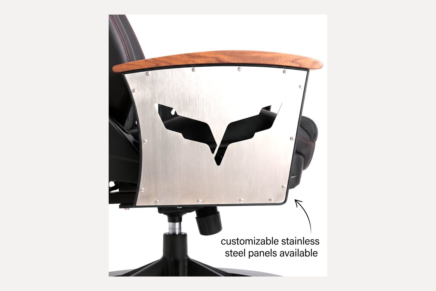 Laser-cut stainless steel Signature Panel for the AutoStuhl Camaro ZL1 — The ZL1 Legacy Edition