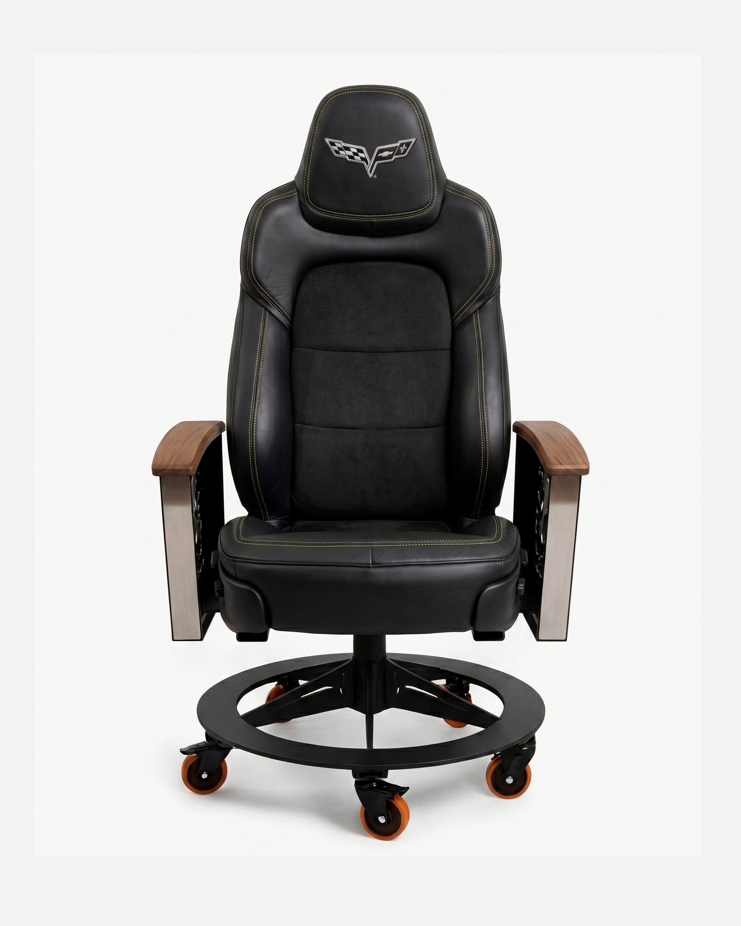 AutoStuhl Corvette C6 office chair built from a genuine Corvette C6 car seat — The Grand Touring Edition