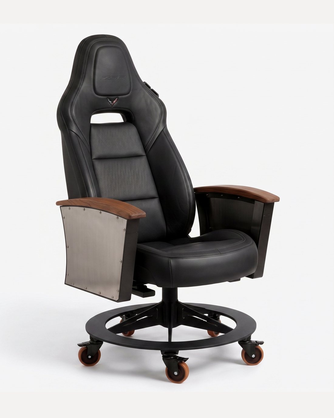 Corvette C7 car-seat office chair by AutoStuhl — The Last Front-Engine Edition, view 2