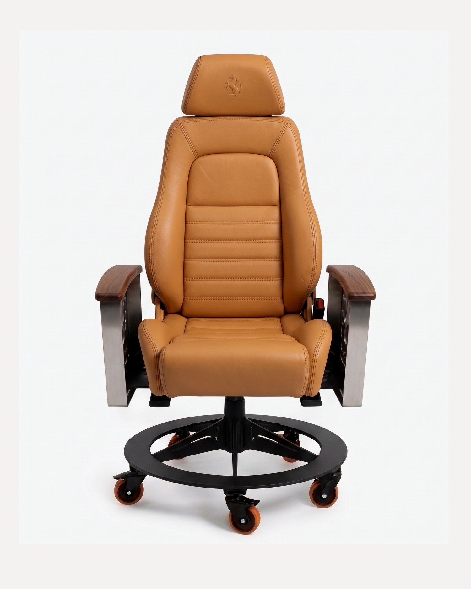 AutoStuhl Ferrari F355 office chair built from a genuine Ferrari F355 car seat — The Berlinetta Edition