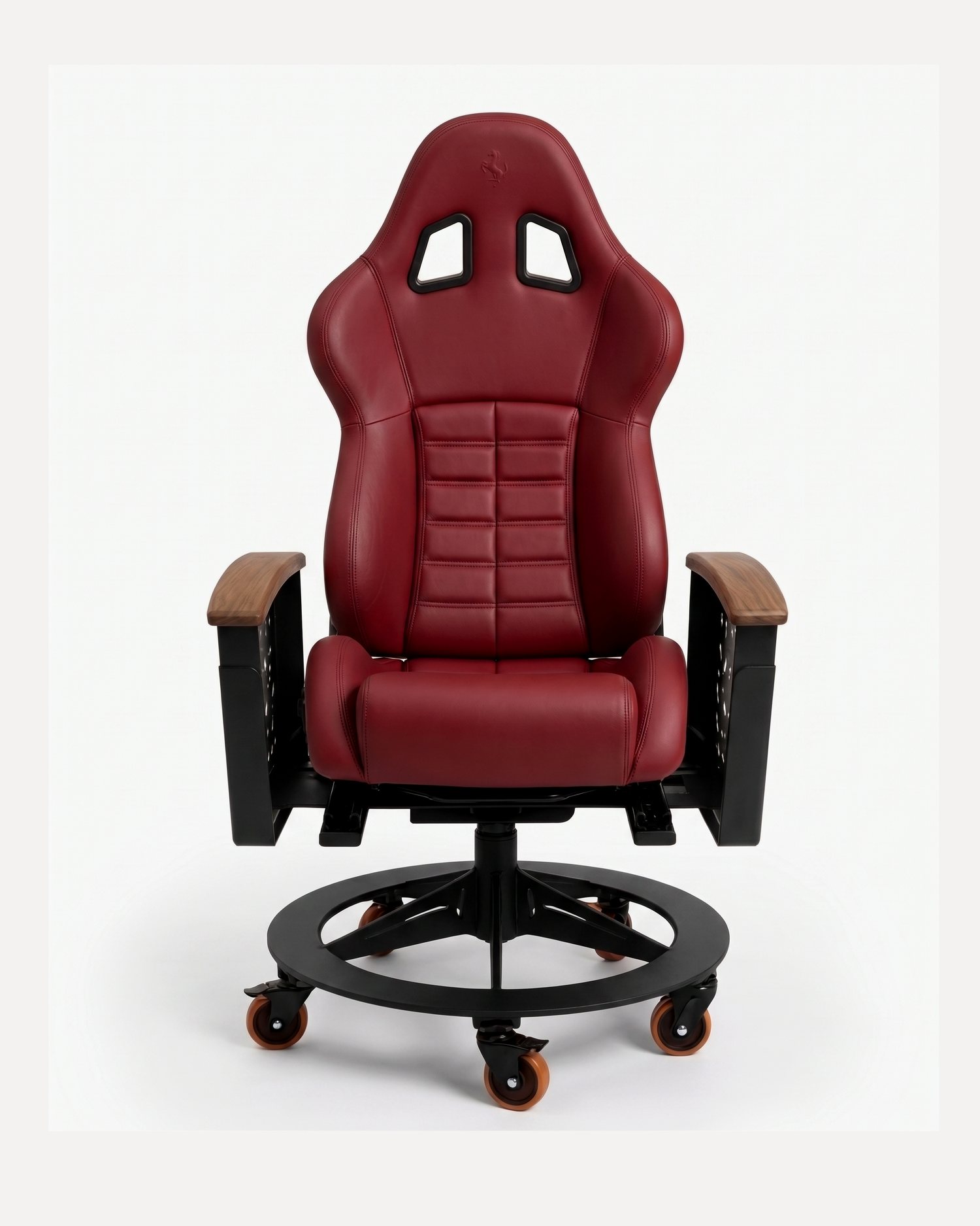 AutoStuhl Ferrari F430 office chair built from a genuine Ferrari F430 car seat — Carbon Fiber Racing