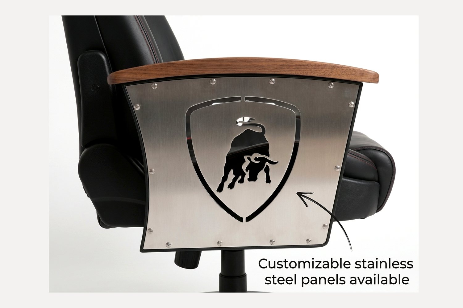 Laser-cut stainless steel Signature Panel for the AutoStuhl Lamborghini Gallardo — The Sant'Agata V10 Commission