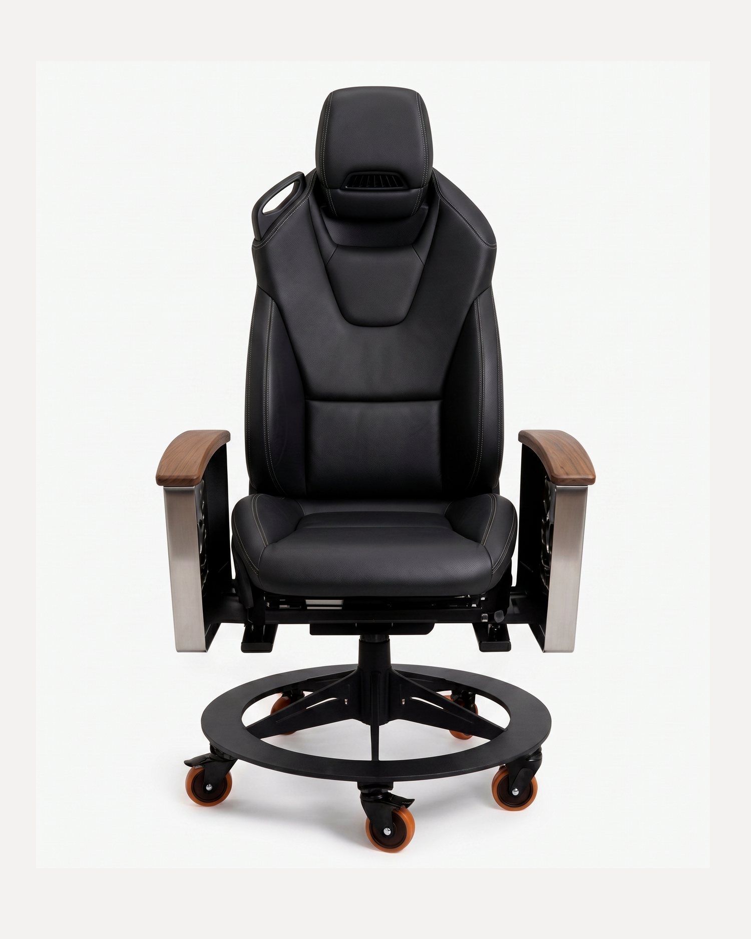 AutoStuhl Mercedes-Benz SL office chair built from a genuine Mercedes-Benz SL car seat — The Stuttgart Roadster Edition