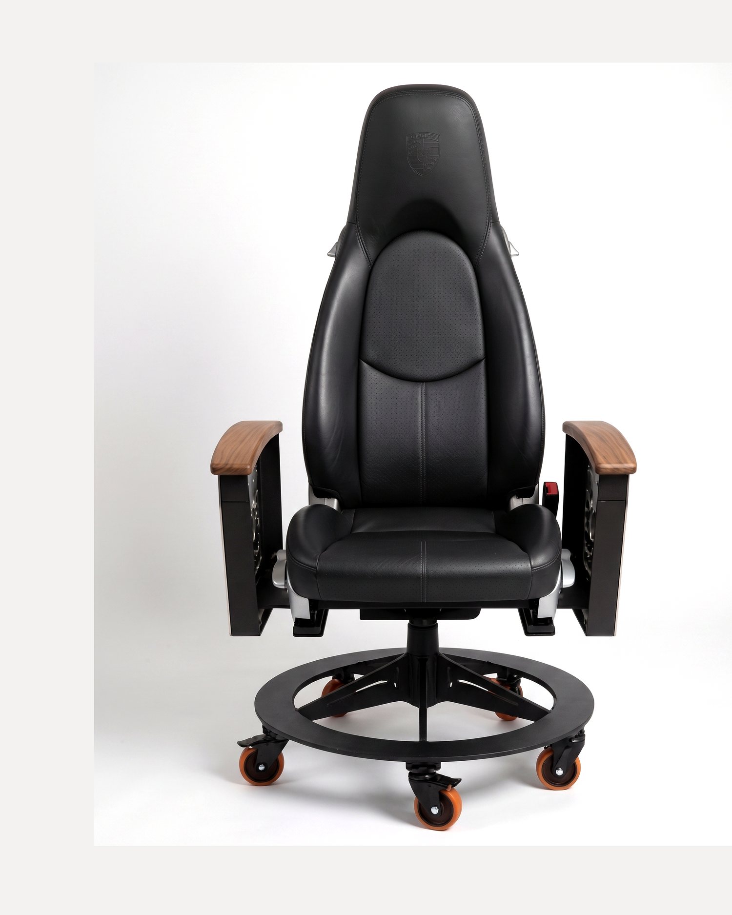 AutoStuhl Porsche 911 (997) office chair built from a genuine Porsche 911 (997) car seat — The 997 Heritage Edition