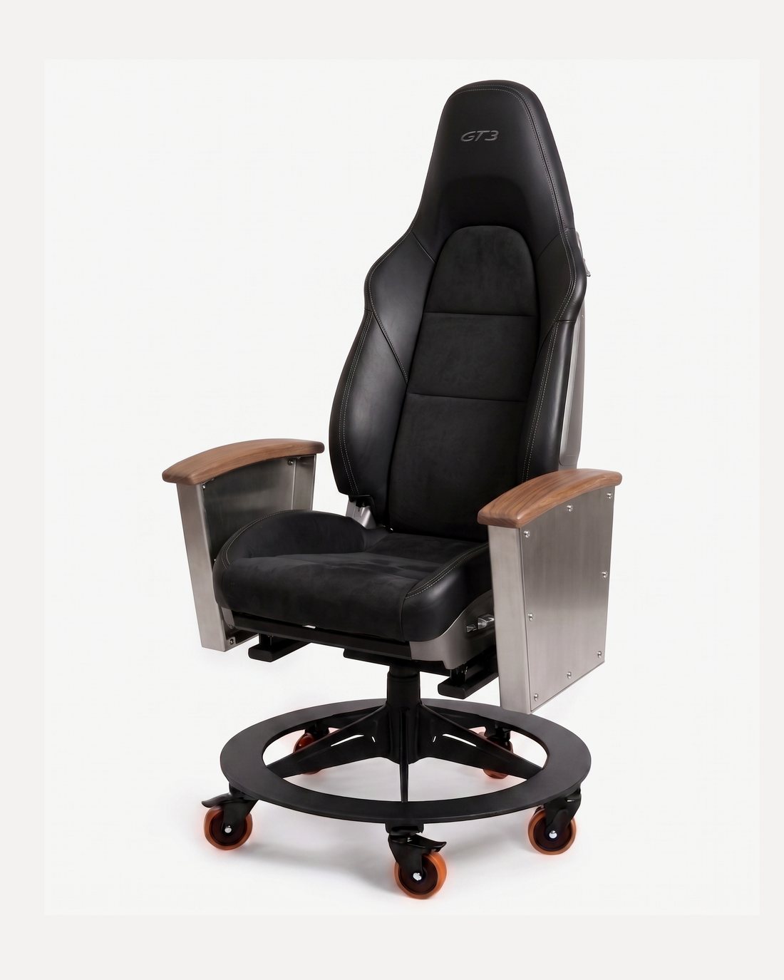 Porsche 911 GT3 (991) car-seat office chair by AutoStuhl — The 991 GT3 Commission, view 2