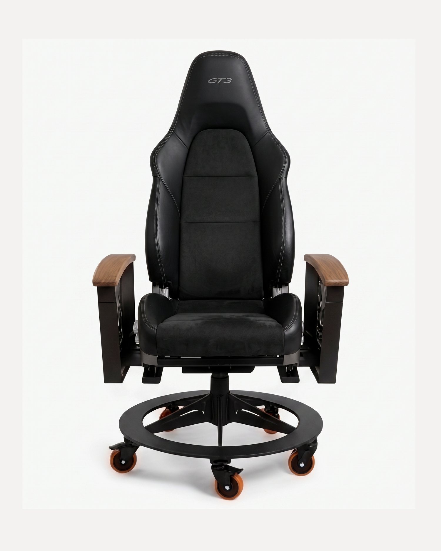 AutoStuhl Porsche 911 GT3 (991) office chair built from a genuine Porsche 911 GT3 (991) car seat — The 991 GT3 Commission